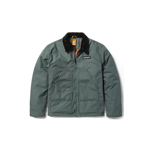 Timberland Velvet Jackets Men Amber Green