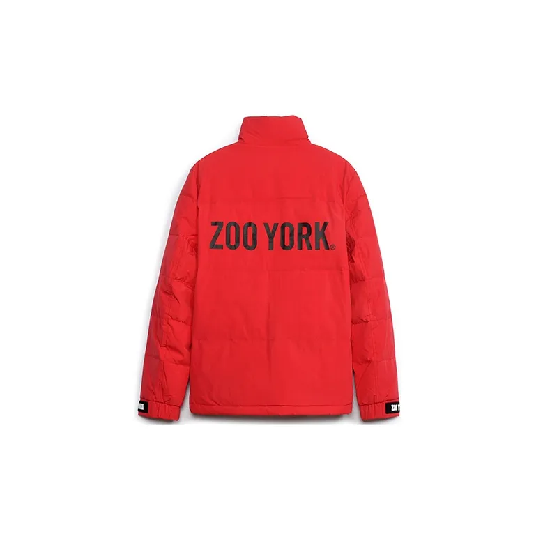 Zoo York Letter Stand Collar Thickened Cropped Down Jacket Unisex-5