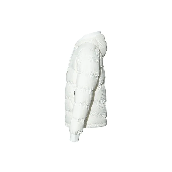 RARE FW22 Solid Color Hooded Down Jacket Men's White-2