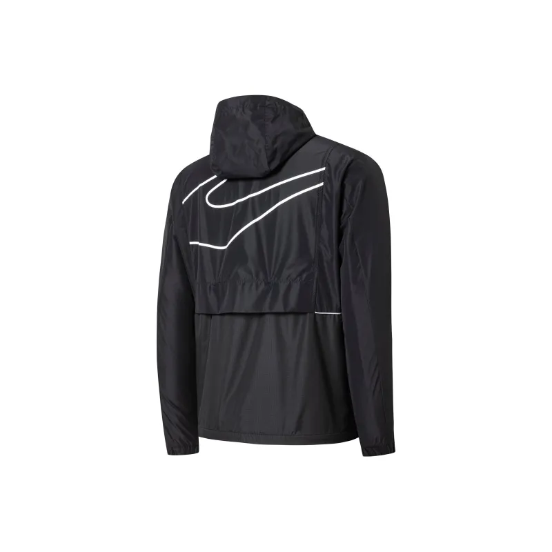 Erke Moderate Jacket Fall And Winter Men's Jet Black-1