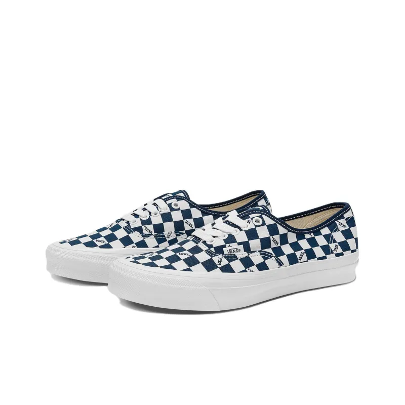 Vans Vault Og Authentic Lx Checkerboard Blue White-2