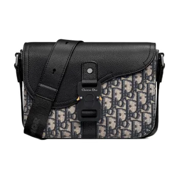 DIOR Cow Leather Saddle Bag, Messenger Bag, Crossbody Bag, Shoulder Bag Men's