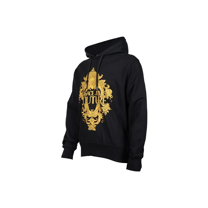 VERSACE JEANS COUTURE Logo Printed Drawstring Hoodie-1