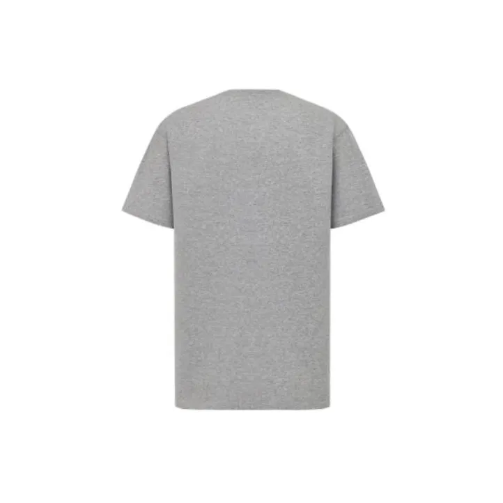 DIOR Quarterly New Products T Shirts Men Gray-1