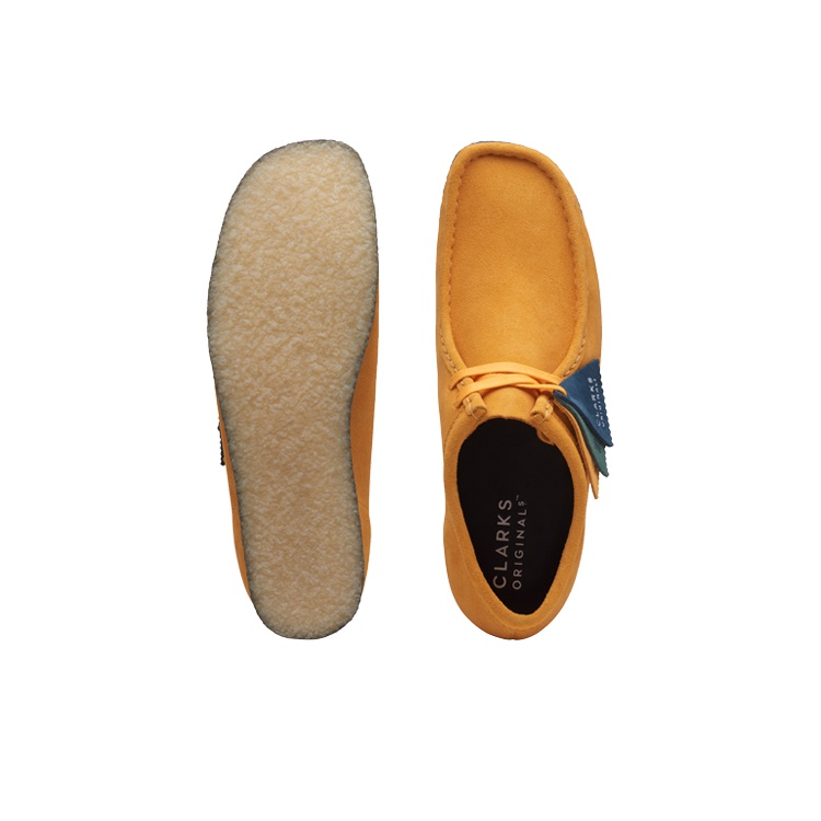 Clarks Originals Wallabee Boot Yellow Blue US M 10 - Cheap