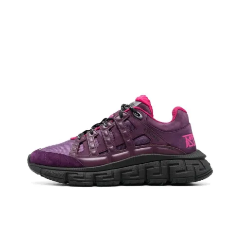 VERSACE Wear Resistant Low Top Sports Casual Shoes Men's Purple