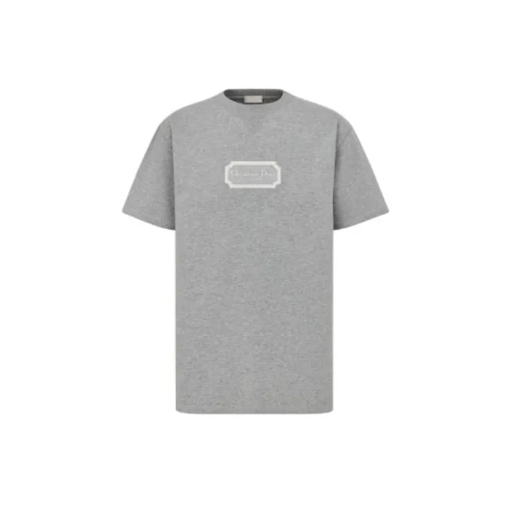 DIOR Quarterly New Products T Shirts Men Gray-0