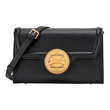 Hush Puppies High grade Cowhide Shoulder Bag, Crossbody Bag Women's Black