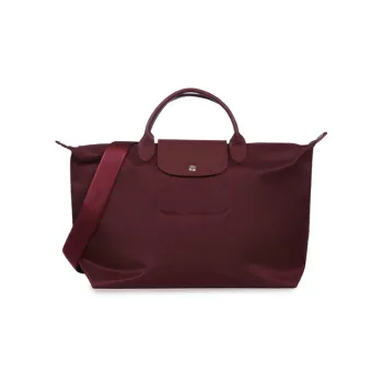 LONGCHAMP Le Pliage Néo Fabric Handbags Shoulder Bag Crossbody Bag Large Size Women's Dark Purple Red