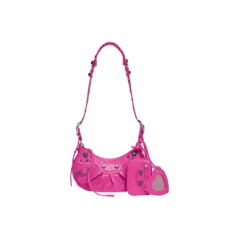 Balenciaga Le Cagole Shoulder Bag Xs Pink