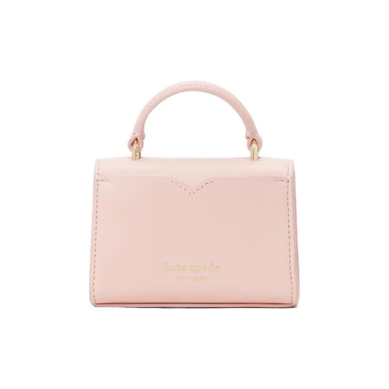 Kate Spade Cow Leather Shoulder Bag Crossbody Bag Handbag Mini Women's Coral Pink-4
