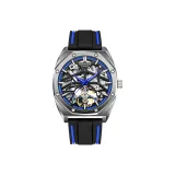 Silver Case Blue Dial Tapes Laser Set