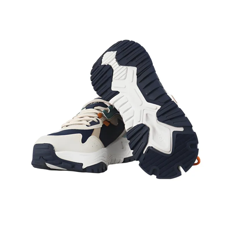 361° Cushioned Anti-Slip And Wear-Resistant Lightweight Low-Top Running Shoes Men's Brown Blue-2