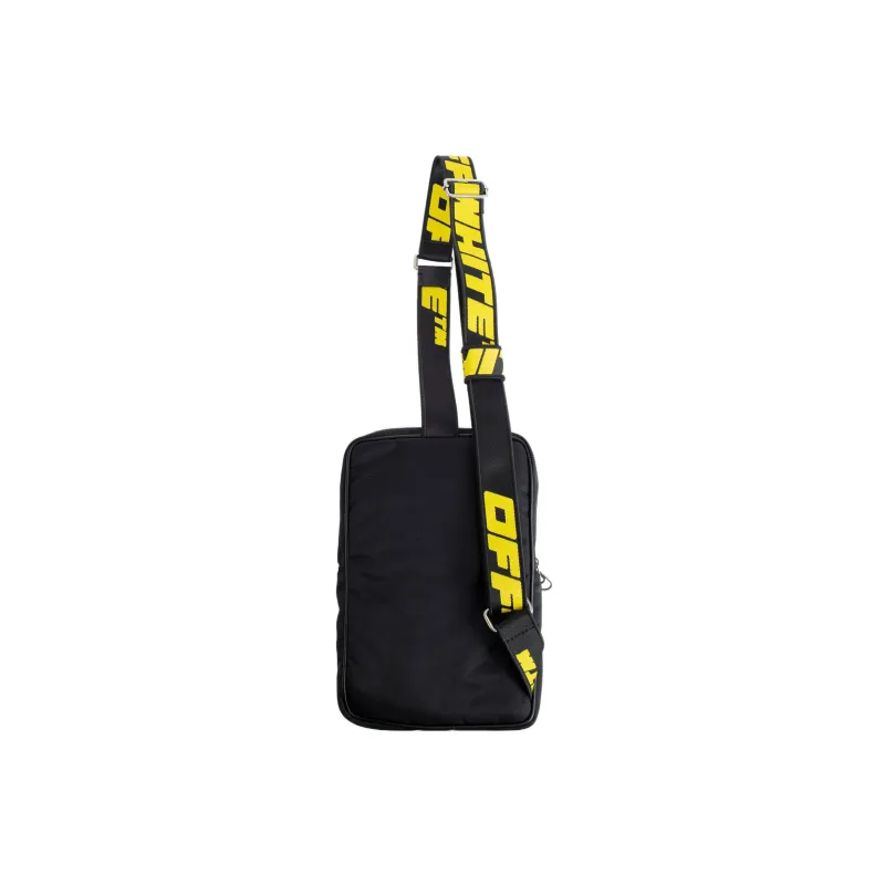 OFF WHITE Hard Core Nylon Sling Bag Black/White-1