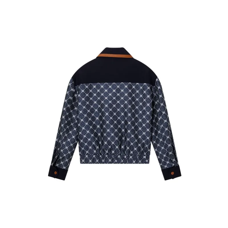 DKNY FW22 Loose Fit Jacket Women's Dark Denim Blue-1