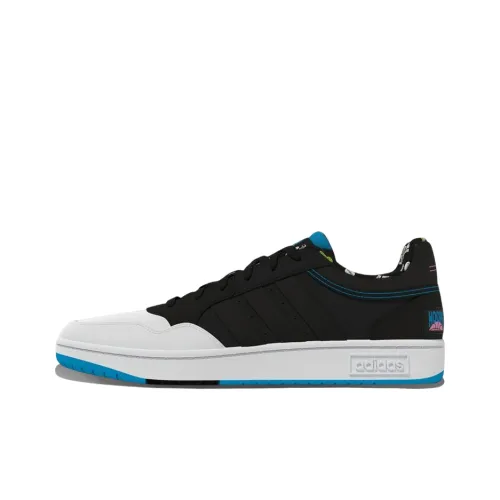 Adidas Neo Hoops 3.0 Skateboard Shoes Men Low-Top Black Blue