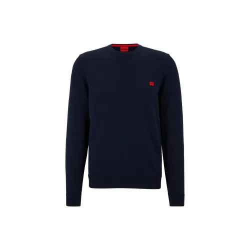 HUGO BOSS Sweaters Men Dark Blue