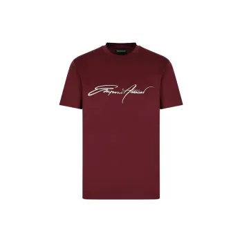EMPORIO ARMANI FW22 T Shirt Men's Burgundy