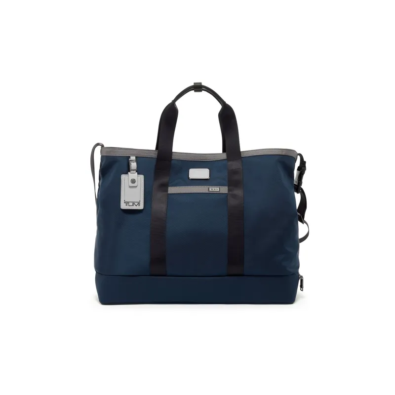 TUMI Alpha 3 Nylon Tote Bag Shopping Bag Briefcase Shoulder Bag Crossbody Bag Handbag Regular Men's Marine Blue & Gray-0