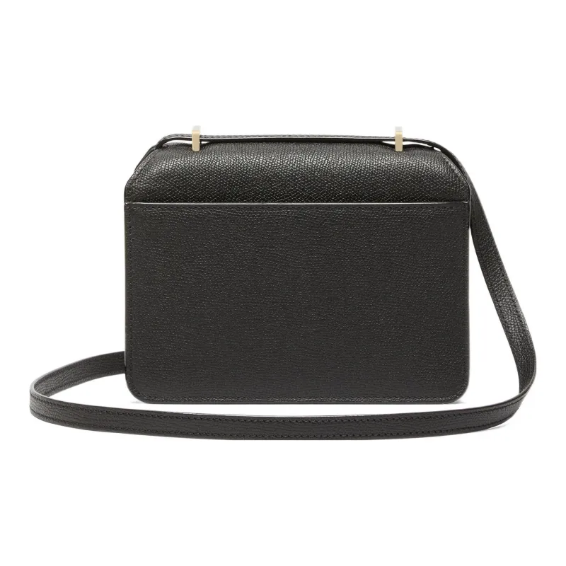 Valextra Calfskin Shoulder Bag, Crossbody Bag Mini Women's Black-1