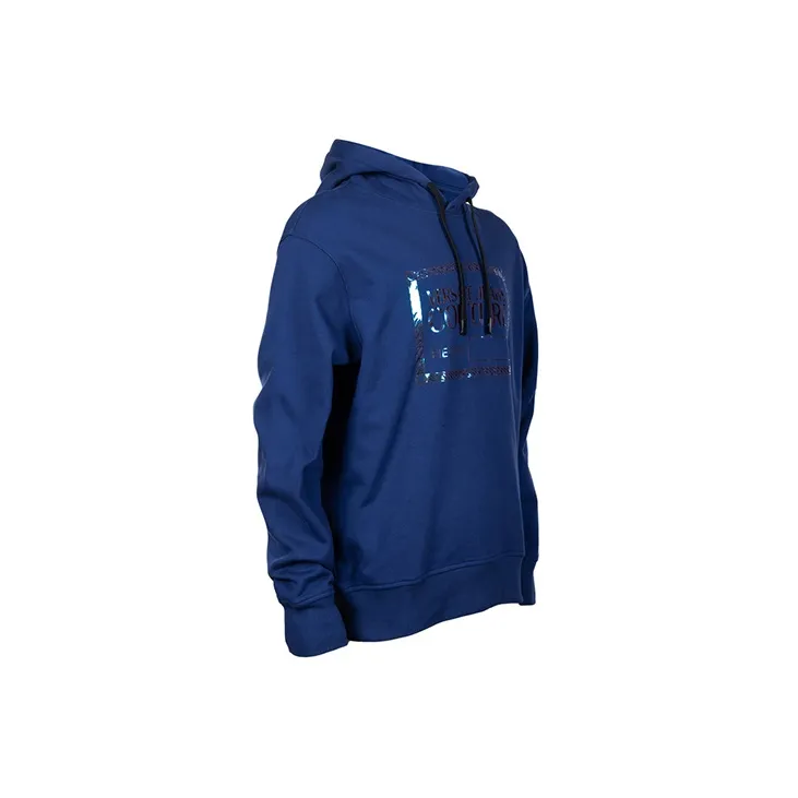 VERSACE JEANS COUTURE Logo Plaque Cotton Hoodie-3