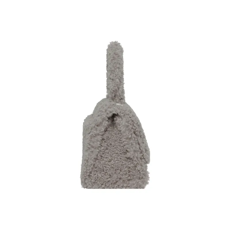 Balenciaga Hourglass Sheepskin Shoulder Bag Crossbody Bag Handbag Small Size Women's Gray-3
