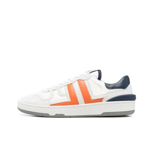 Lanvin Skateboard Shoes Men Low-Top White/Orange/Blue