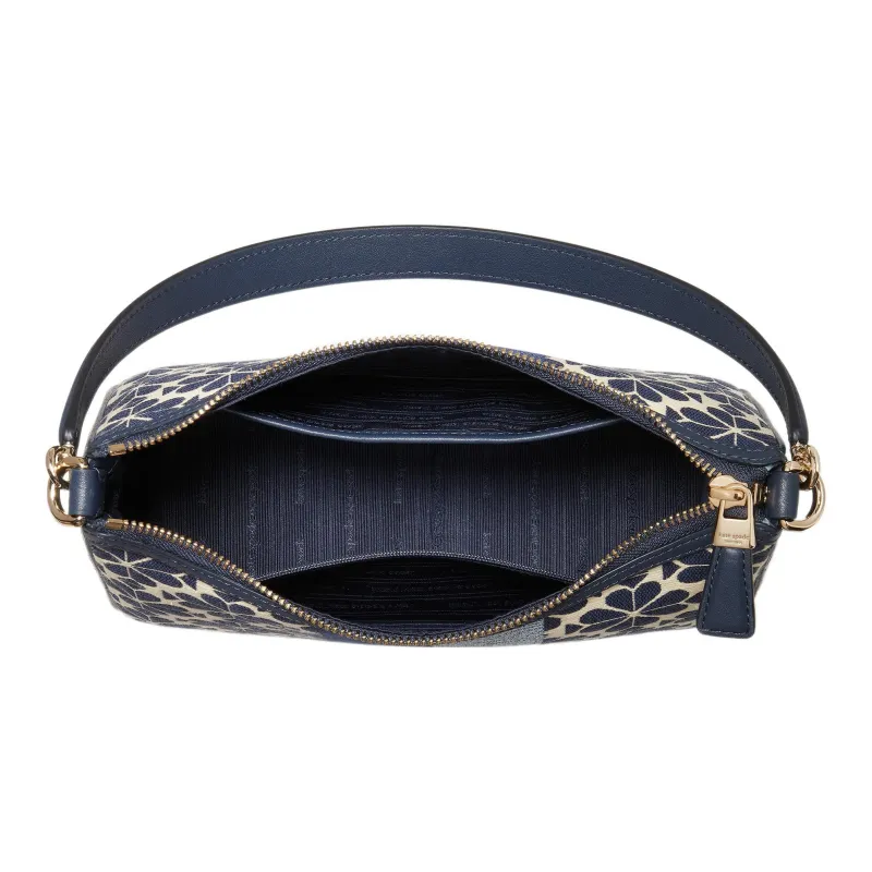 Kate Spade Sam Fabric With Glossy Leather Trimming Shoulder Bag Handbag Shoulder Bag Women's Suit Blue/Multicolor-2