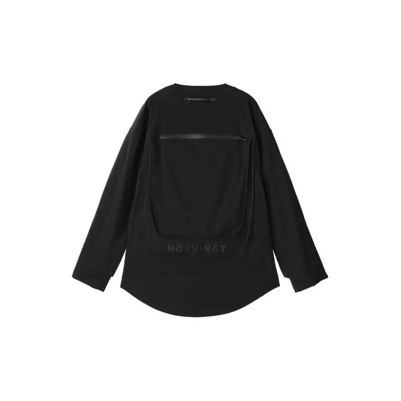 NORVINCY Solid Color Versatile Hoodless Casual Sweatshirt Unisex-1