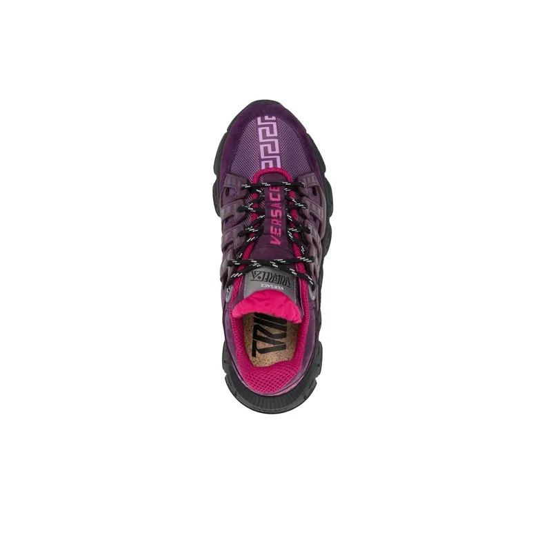 VERSACE Abrasion Resistant Low Top Sports Casual Shoes Men's Purple-4