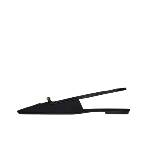 SAINT LAURENT Buckle-detail Slingback Mules