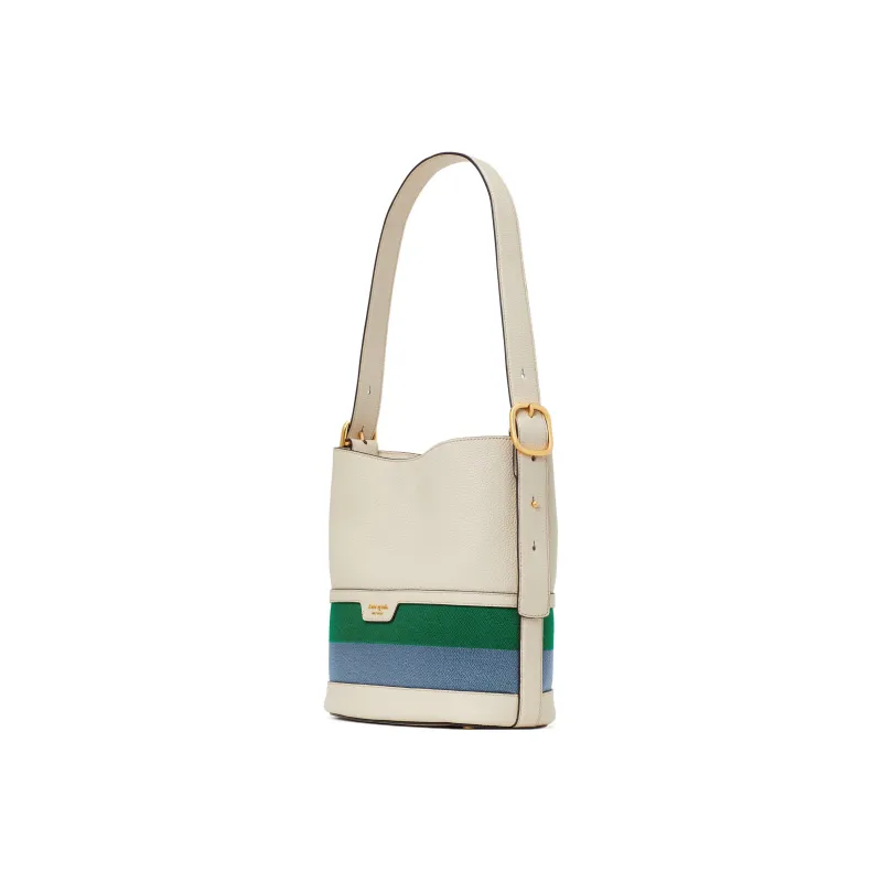 Kate Spade Camila Pebble Texture Cow Leather With Fabric Handbag, Shoulder Bag Women's-1