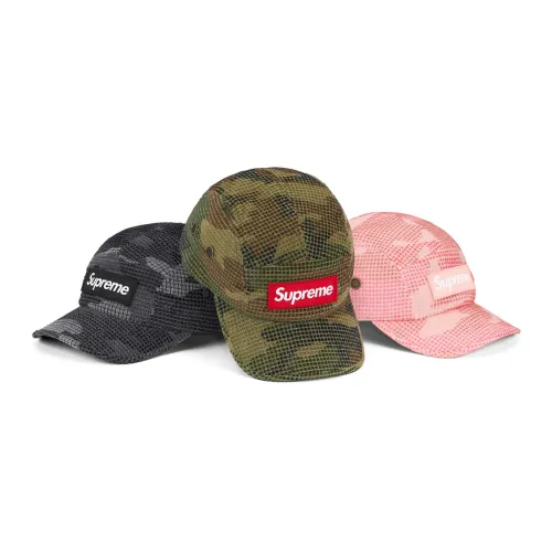 Supreme Camo Grid Velvet Camp Cap