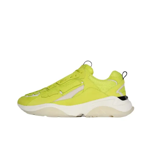 AMIRI Bone Runner Casual Shoes Men Low-Top Yellow