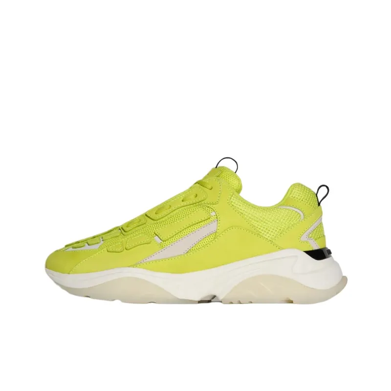 AMIRI Bone Runner Low Top Sports Casual Shoes Men's Yellow-0
