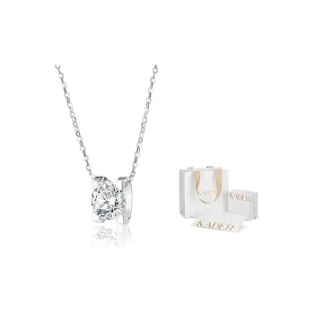 KADER S925 Silver Collarbone Chain Women's Silver White Goddess Zhen Xiang Box