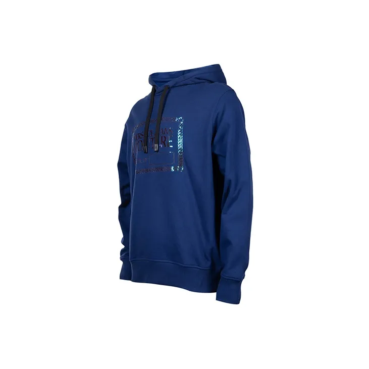 VERSACE JEANS COUTURE Logo Plaque Cotton Hoodie-2