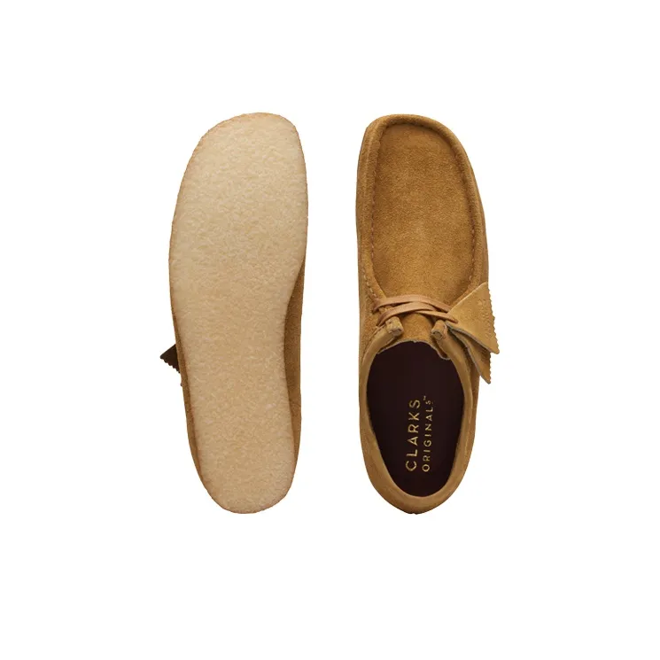 Clarks Originals WALLABEE Slip Resistant, Abrasion Resistant, Balance, Lightweight Low Top Casual Shoes Men's Khaki-6