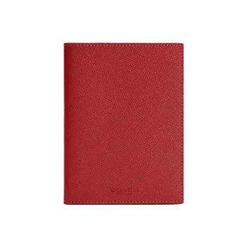 COACH Cross Grain Leather Document Bag, Card Holder, Coin Purse, Passport Holder Mini Women's Red