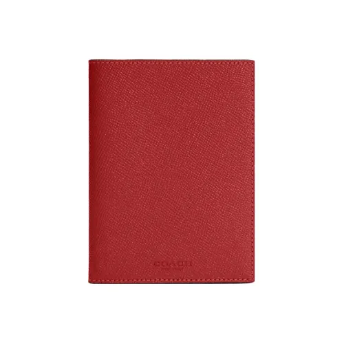 COACH Passport Case Passport Holders Red