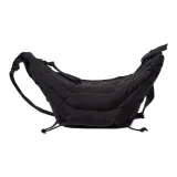 Lemaire Polyamide Croissant Bag Goat Horn Bag Slogan Bag Handbag Shoulder Bag Crossbody Bag Small Size Unisex Chocolate