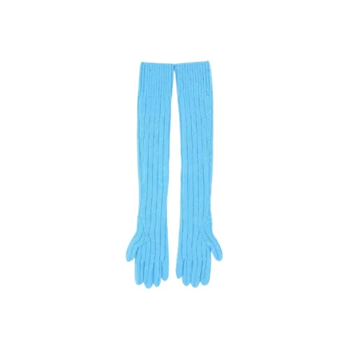 DRIES VAN NOTEN Knit Gloves Women's Sky Blue