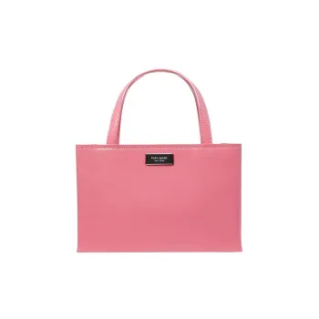Kate Spade Sam Leather Tote Bag Shopping Bag Shoulder Bag Crossbody Bag Handbag Small Size Women's Pink