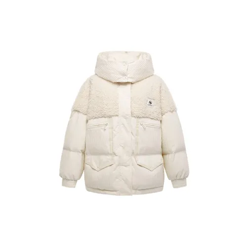 PEACEBIRD Down Jackets Women's Off White