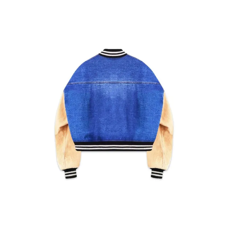 WE11DONE Denim Varsity Jacket-1