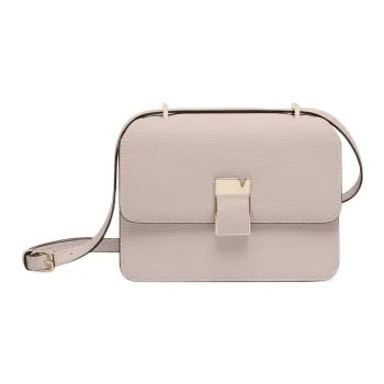 Valextra Calfskin Shoulder Bag, Crossbody Bag Mini Women's Nude