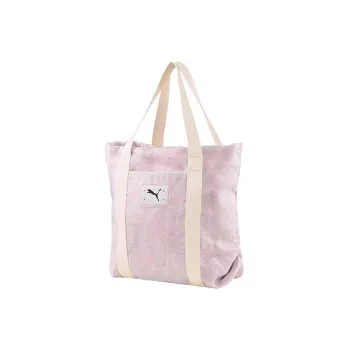 PUMA Nylon Tote Bag Shopping Bag Shoulder Bag Handbag Men's Pink