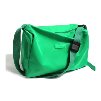 VAOPER Nylon Square Bag Toast Bag Shoulder Bag Crossbody Bag Regular Unisex Green/Pink