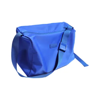 VAOPER Nylon Fabric Shoulder Bag With Crossbody Bag Large Size Unisex Blue