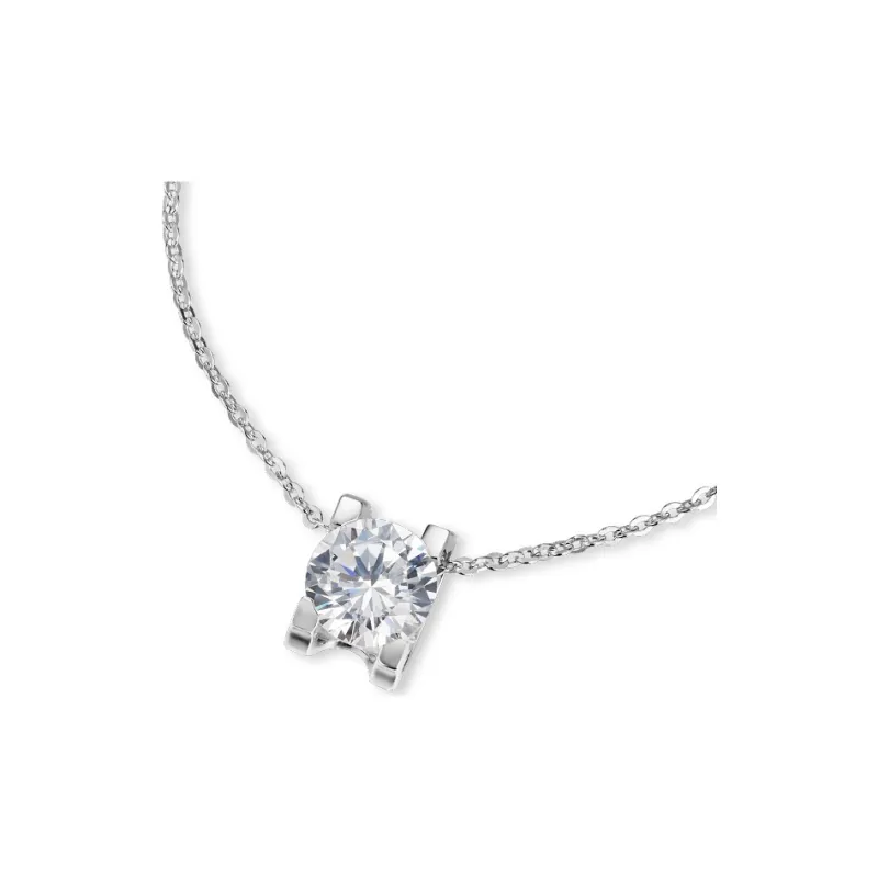 KADER S925 Silver Collarbone Chain Women's Silver White Goddess Zhen Xiang Box-1